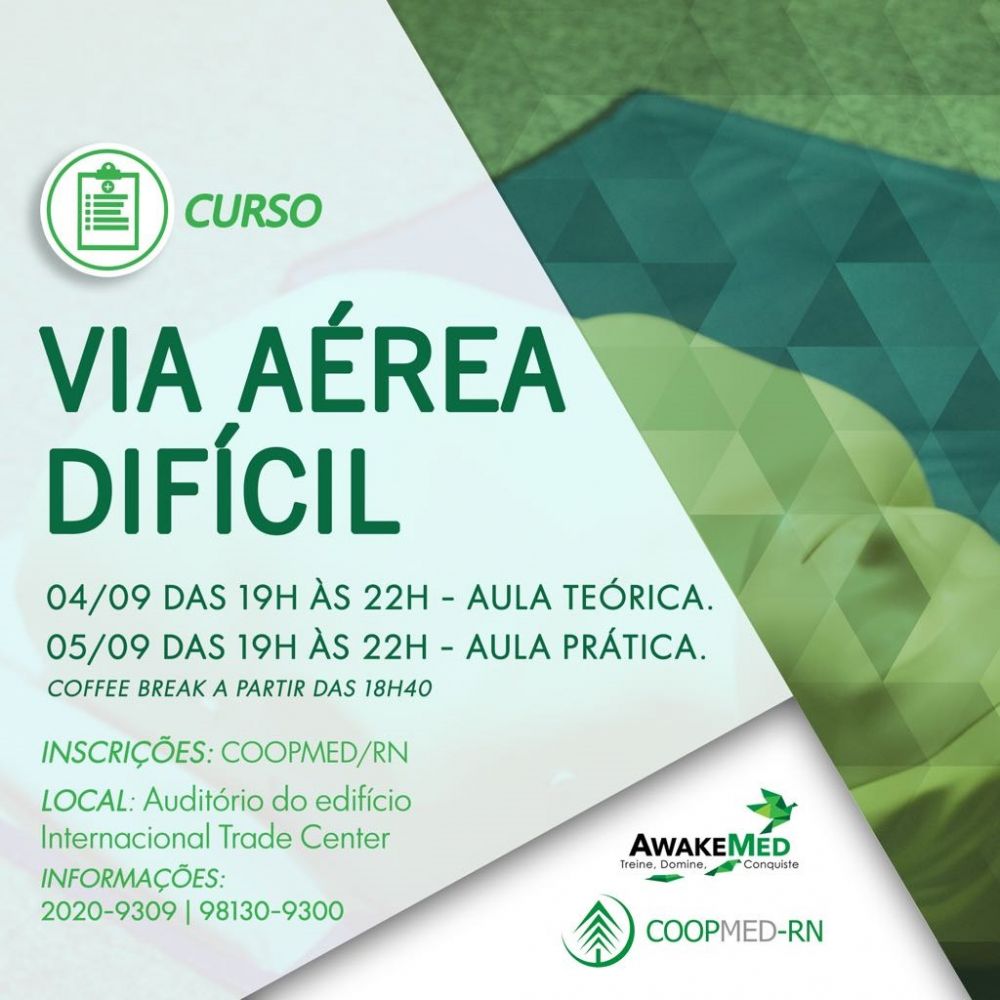 Coopmed-Rn promove curso Via Aérea Difícil