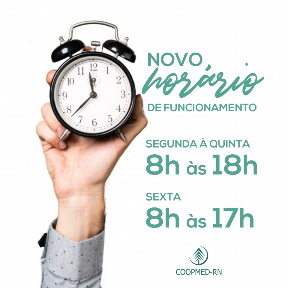 Novo horário de funcionamento